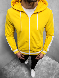 Ανδρικό Φούτερ με Κουκούλα κίτρινο OZONEE A/1009Z