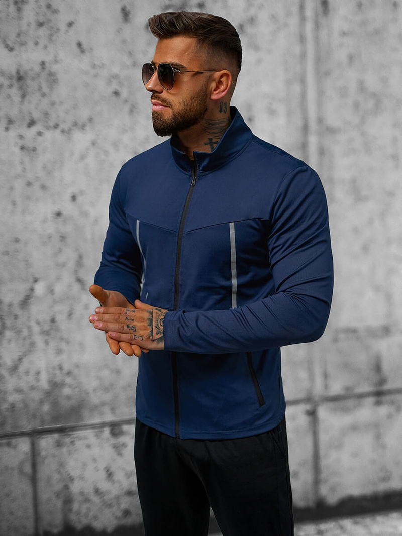 Ανδρικό χειμερινό μπουφάν ναυτικό μπλε OZONEE JS/M10308