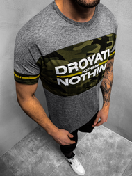 Ανδρικό μπλουζάκι γραφίτη OZONEE JS/SS10976Z