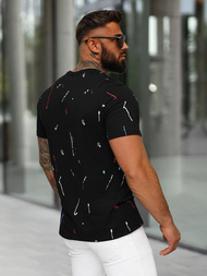 Ανδρικό μπλουζάκι μαύρο OZONEE O/MPO3443