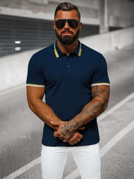 Ανδρική μπλούζα polo ναυτικό μπλε OZONEE O/DA736