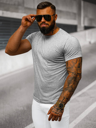 Ανδρικό μπλουζάκι γκρι OZONEE JS/712005Z