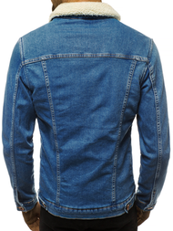 Ανδρικό τζιν μπουφάν ανοιχτό-μπλε OZONEE BN/5938