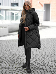 Γυναικείο μπουφάν μαύρο OZONEE JS/5M3168/392Z