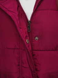 Γυναικείο αμάνικο μπουφάν mαρόν OZONEE O/81276