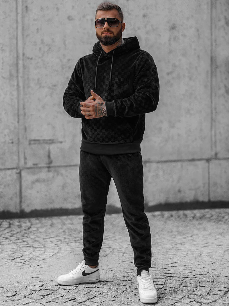 Ανδρικό σετ φόρμας μαύρο OZONEE O/3A82