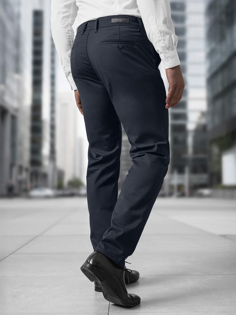 Ανδρικό παντελόνι chino ναυτικό μπλε OZONEE V/5100