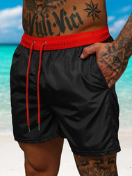 Ανδρικό μαγιό μαύρο/kόκκινο OZONEE JS/17K561/1