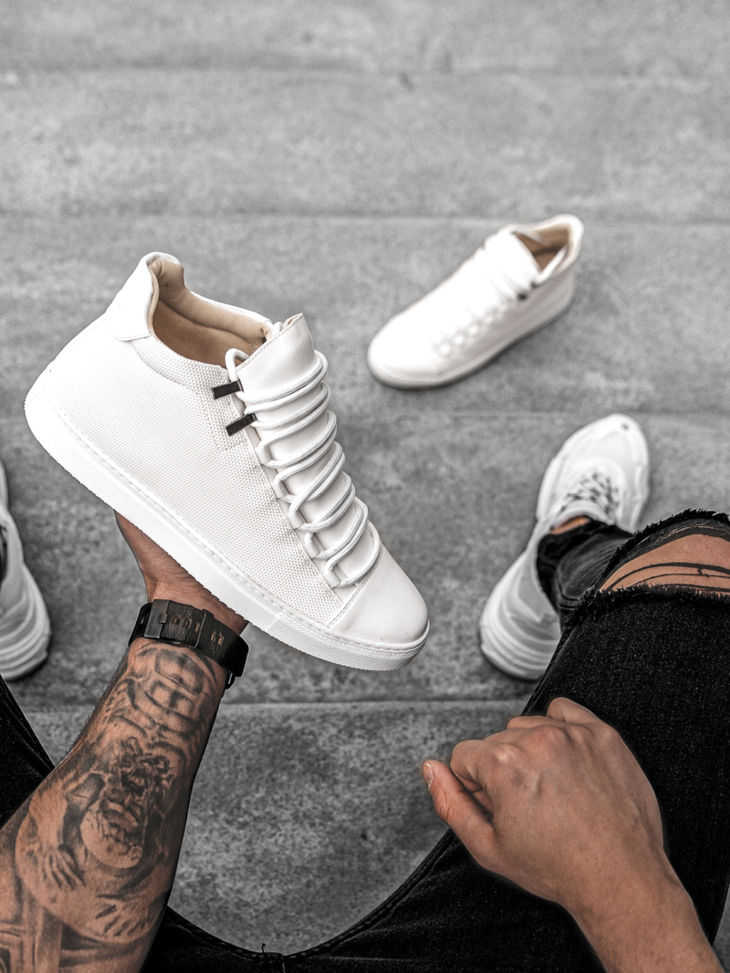 Ανδρικά ψηλά Sneakers λευκό OZONEE G/222