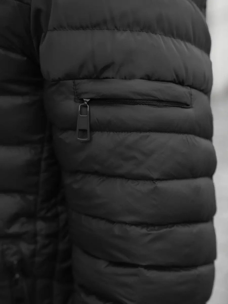 Ανδρικό μπουφάν μαύρο OZONEE JS/M792/392