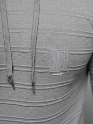 Ανδρικό Φούτερ με Κουκούλα Γκρί OZONEE O/TB2272