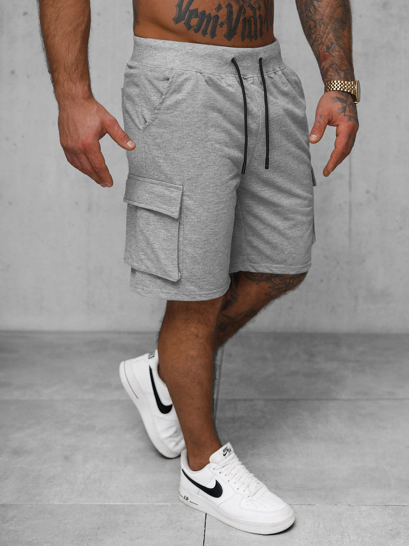 Ανδρικό σόρτς φόρμας γκρι OZONEE JS/8K1505/2