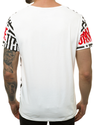 Ανδρικό μπλουζάκι λευκό OZONEE JS/KS2020