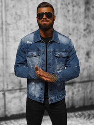 Ανδρικό τζιν μπουφάν Μπλε OZONEE NB/MJ506BZ