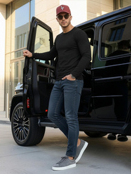 Ανδρικό τζιν παντελόνι Σκούρο μπλε OZONEE O/JK2895AZ