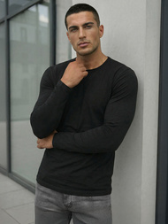 Ανδρικό μπλουζάκι με μακριά μανίκια μαύρο OZONEE JS/DB71/1