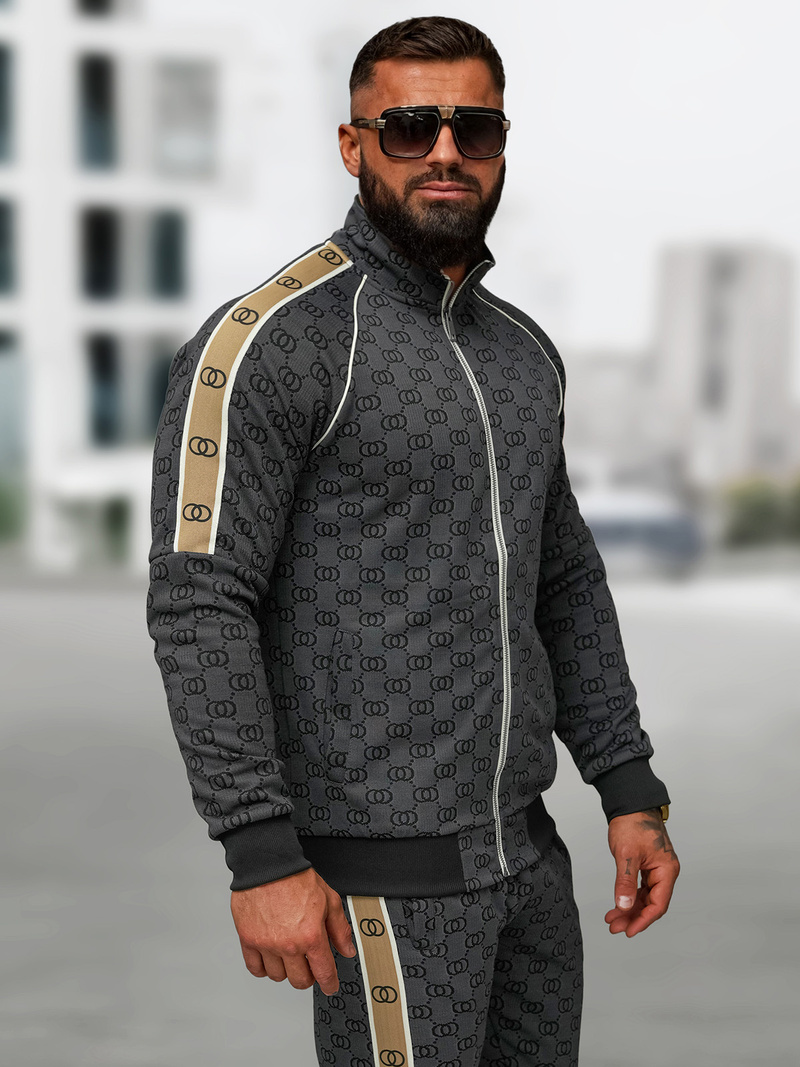 Ανδρικό σετ φόρμας μαύρο OZONEE O/FF5110AB