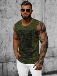 Ανδρικό αμάνικο μπλουζάκι Πράσινος OZONEE O/T103/29