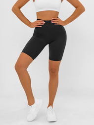 Κοντό μαύρο γυναικείο κολάν OZONEE JS/17K583/3