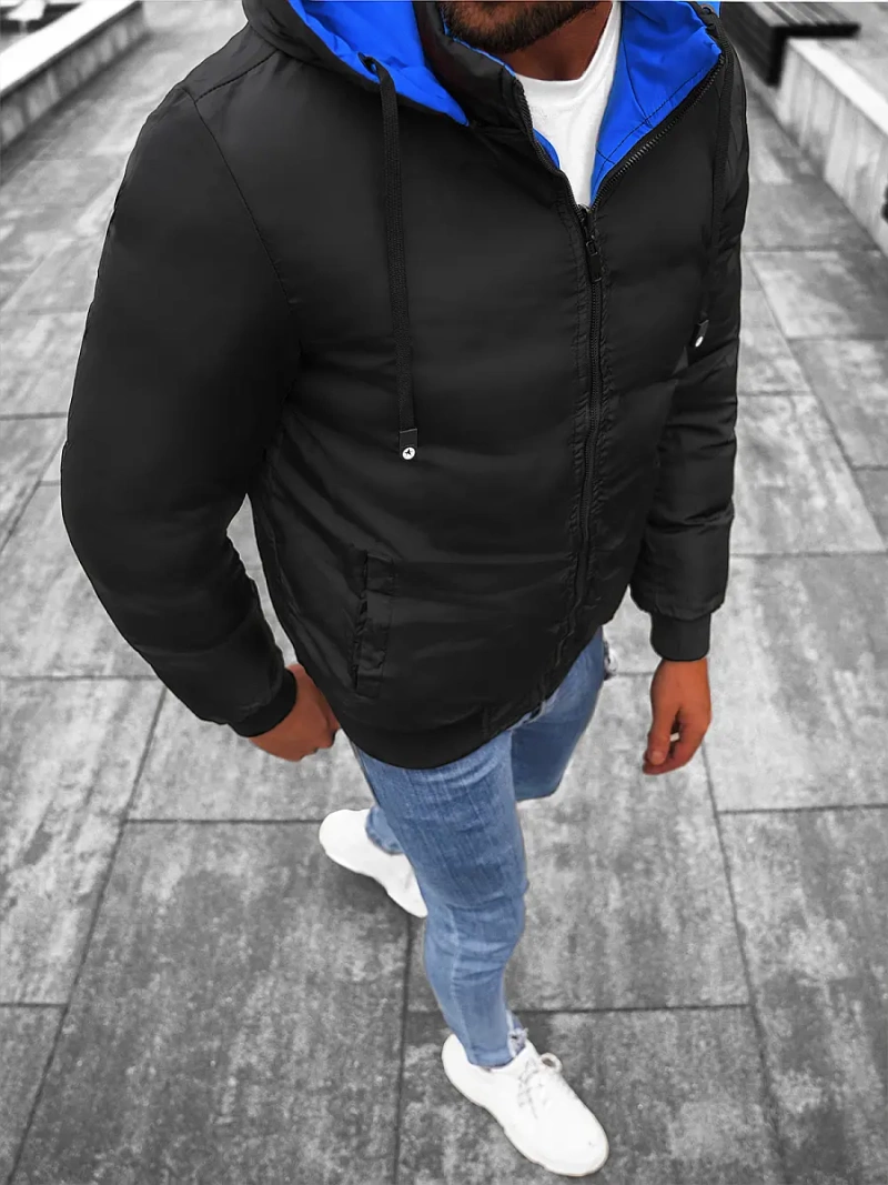 Ανδρικό μπουφάν mπλε/ναυτικό μπλε OZONEE JS/M760/215