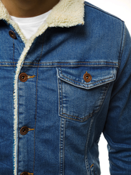 Ανδρικό τζιν μπουφάν ανοιχτό-μπλε OZONEE BN/5938