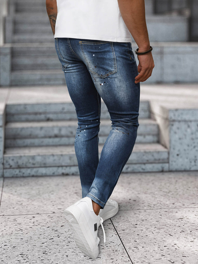 Ανδρικό τζιν παντελόνι Σκούρο μπλε OZONEE NB/MP0170BS