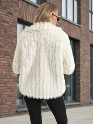 Γυναικείο μπουφάν λευκό OZONEE JS/11Z8261