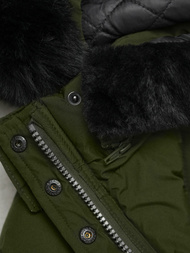 Γυναικείο μπουφάν χακί OZONEE O/W377Z