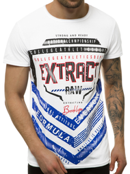 Ανδρικό μπλουζάκι λευκό OZONEE JS/SS10963