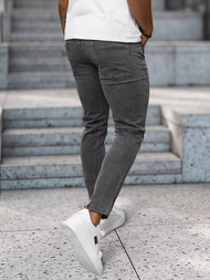 Ανδρικό τζιν παντελόνι γραφίτη OZONEE NB/MP0192GS