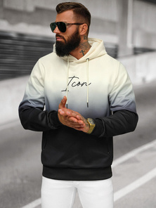 Ανδρικό Φούτερ με kουκούλα Λευκό και άσπρο OZONEE JS/27B6501/155