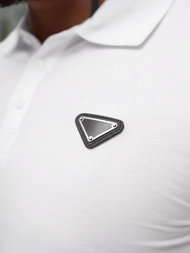 Ανδρική μπλούζα polo λευκό OZONEE NB/MT3122