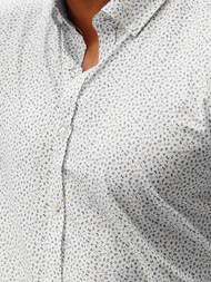 Ανδρικό πουκάμισο άσπρη/1 OZONEE O/CLS349