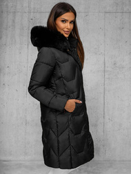 Γυναικείο μπουφάν μαύρο OZONEE JS/16M9202/392Z