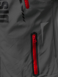 Ανδρικό μπουφάν softshell γκρι-kόκκινο OZONEE JS/HH025/2BZ