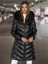 Γυναικείο μπουφάν μαύρο OZONEE JS/16M9100/392Z