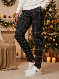 Ανδρικό παντελόνι chino μαύρο OZONEE DJ/5505Z