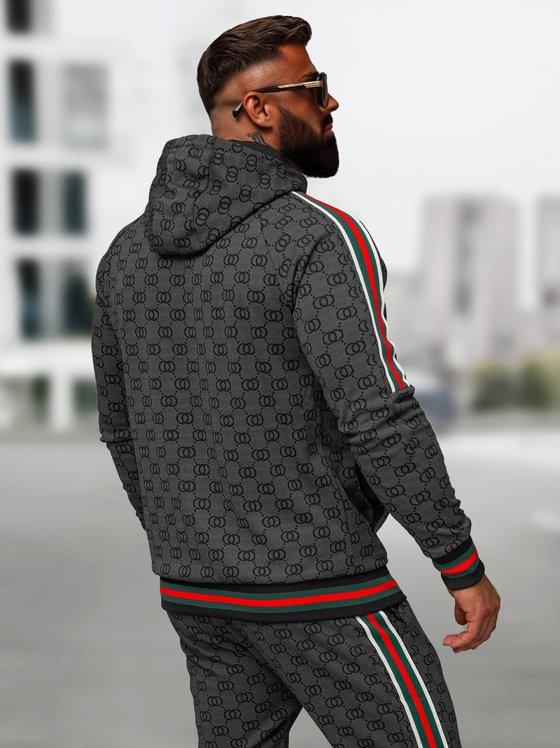 Ανδρικό σετ φόρμας μαύρο OZONEE O/FF5111AB