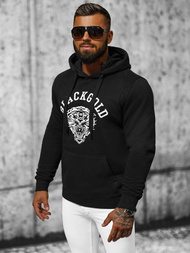 Ανδρικό Φούτερ με kουκούλα μαύρο OZONEE NB/MF2007