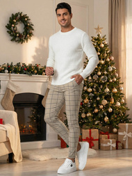 Ανδρικό παντελόνι chino mπεζ OZONEE O/P4009Z