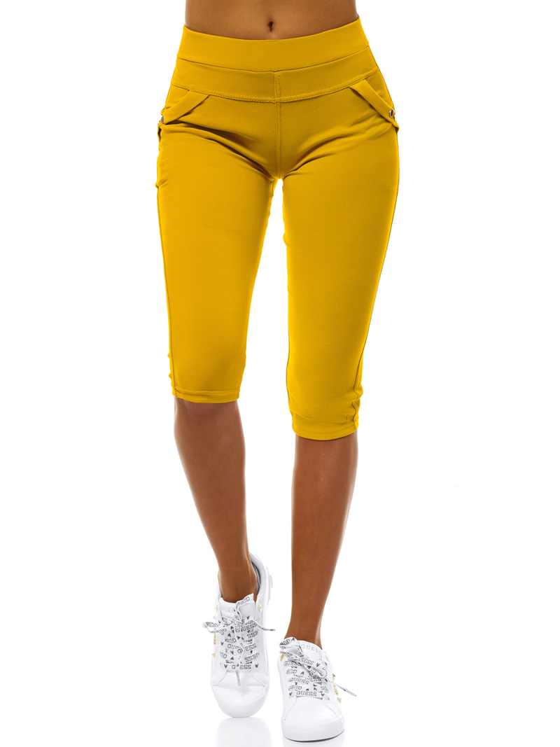 Γυναικείο κοντό κολάν κάμελ OZONEE JS/1041/B10