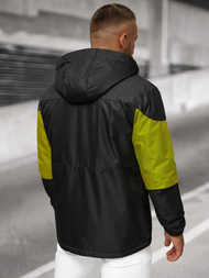 Ανδρικό μπουφάν μαύρο OZONEE JS/22M310/392Z