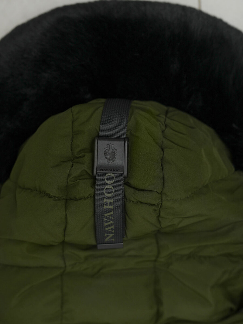 Γυναικείο μπουφάν χακί OZONEE O/W377