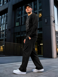 Ανδρικό Φούτερ μαύρο OZONEE JS/8B1976/3