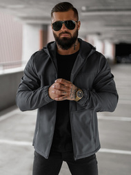 Ανδρικό μπουφάν softshell γραφίτη OZONEE JS/27B6523/5Z