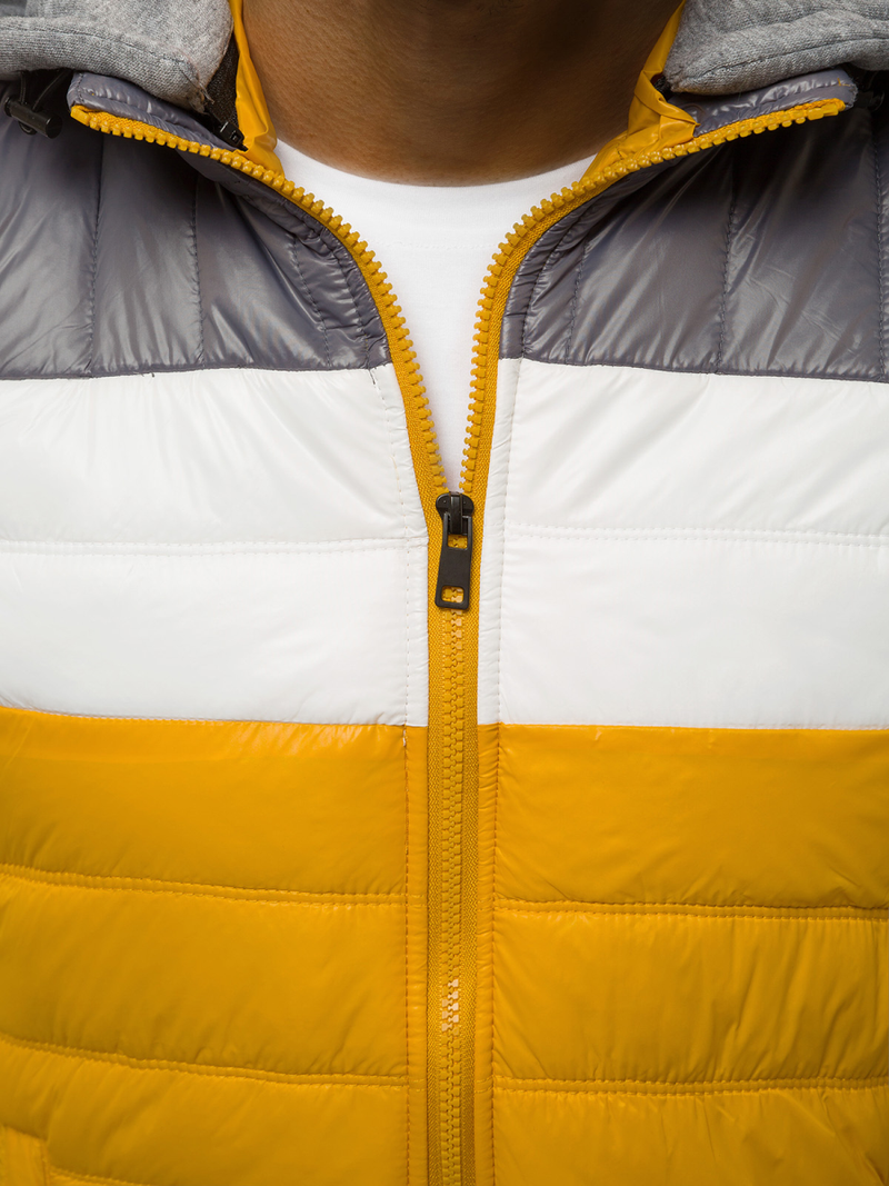 Ανδρικό αμάνικο μπουφάν κίτρινο OZONEE N/6105