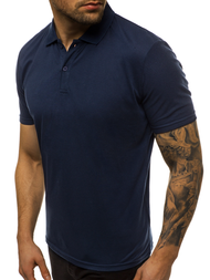 Ανδρική μπλούζα Polo ναυτικό μπλε OZONEE JS/GD01