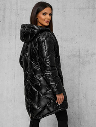 Γυναικείο μπουφάν μαύρο OZONEE JS/5M3189/392Z