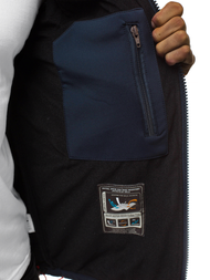 Ανδρικό μπουφάν Softshell ναυτικό μπλε-Κόκκινο OZONEE GE/12259