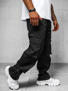 Ανδρικό παντελόνι mαύρος OZONEE O/G3016Z